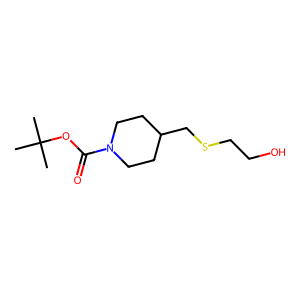CAS: 1353982-31-6 | OR1050130 | tert-Butyl 4-(((2-hydroxyethyl)thio)methyl)piperidine-1-carboxylate