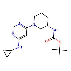 CAS: 1353972-89-0 | OR1050162 | tert-Butyl (1-(6-(cyclopropylamino)pyrimidin-4-yl)piperidin-3-yl)carbamate