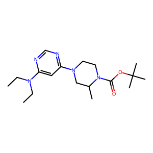 CAS: 1353977-99-7 | OR1050425 | tert-Butyl 4-(6-(diethylamino)pyrimidin-4-yl)-2-methylpiperazine-1-carboxylate