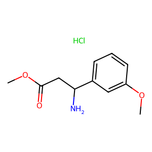 CAS: 1269634-11-8 | OR1050712 | Methyl 3-amino-3-(3-methoxyphenyl)propanoate hydrochloride