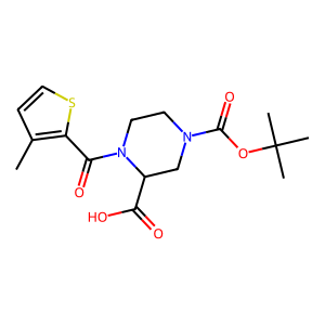 CAS: 1353944-19-0 | OR1050793 | 4-(tert-Butoxycarbonyl)-1-(3-methylthiophene-2-carbonyl)piperazine-2-carboxylic acid