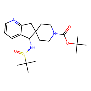 CAS: 2377355-49-0 | OR1051207 | tert-Butyl (S)-5-(((R)-tert-butylsulfinyl)amino)-5,7-dihydrospiro[cyclopenta[b]pyridine-6,4'-piperidine]-1'-carboxylate