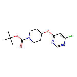 CAS: 442199-19-1 | OR1051439 | tert-Butyl 4-((6-chloropyrimidin-4-yl)oxy)piperidine-1-carboxylate