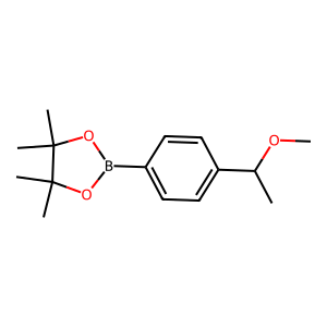 CAS: 1082066-31-6 | OR1051727 | 2-(4-(1-Methoxyethyl)phenyl)-4,4,5,5-tetramethyl-1,3,2-dioxaborolane