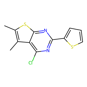 CAS: 851208-04-3 | OR1052220 | 4-Chloro-5,6-dimethyl-2-(thiophen-2-yl)thieno[2,3-d]pyrimidine