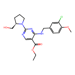 CAS: 1638497-22-9 | OR1052939 | (R)-Ethyl 4-((3-chloro-4-methoxybenzyl)amino)-2-(2-(hydroxymethyl)pyrrolidin-1-yl)pyrimidine-5-carboxylate