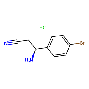 CAS: 2708343-16-0 | OR1053021 | (S)-3-Amino-3-(4-bromophenyl)propanenitrile hydrochloride