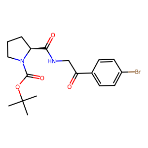 CAS: 1007881-98-2 | OR1054090 | (S)-tert-Butyl 2-((2-(4-bromophenyl)-2-oxoethyl)carbamoyl)pyrrolidine-1-carboxylate