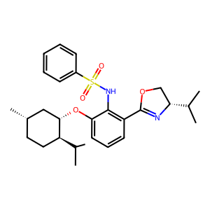 CAS: 1192815-31-8 | OR1054717 | N-(2-((S)-4-Isopropyl-4,5-dihydrooxazol-2-yl)-6-(((1S,2R,5S)-2-isopropyl-5-methylcyclohexyl)oxy)phenyl)benzenesulfonamide