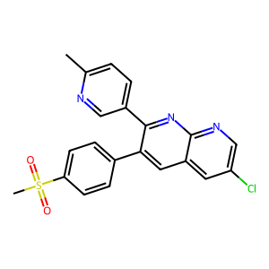 CAS: 646459-41-8 | OR1054935 | 6-Chloro-2-(6-methylpyridin-3-yl)-3-(4-(methylsulfonyl)phenyl)-1,8-naphthyridine
