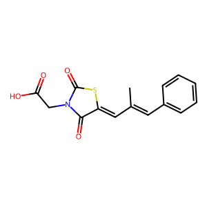 CAS: 794510-29-5 | OR1055030 | 2-((Z)-5-((E)-2-Methyl-3-phenylallylidene)-2,4-dioxothiazolidin-3-yl)acetic acid