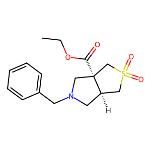 CAS: 2696257-50-6 | OR1056369 | rel-Ethyl (3aS,6aR)-5-benzyltetrahydro-1H-thieno[3,4-c]pyrrole-3a(3H)-carboxylate 2,2-dioxide