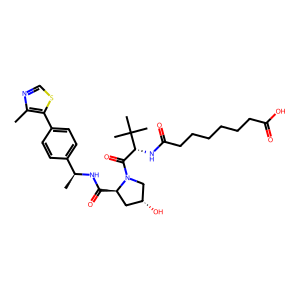 CAS: 2365173-02-8 | OR1057442 | 8-(((S)-1-((2S,4R)-4-Hydroxy-2-(((S)-1-(4-(4-methylthiazol-5-yl)phenyl)ethyl)carbamoyl)pyrrolidin-1-yl)-3,3-dimethyl-1-oxobutan-2-yl)amino)-8-oxooctanoic acid