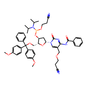 CAS: 188411-06-5 | OR1059301 | (2R,3S,5R)-5-(4-Benzamido-5-((2-cyanoethoxy)methyl)-2-oxopyrimidin-1(2H)-yl)-2-((bis(4-methoxyphenyl)(phenyl)methoxy)methyl)tetrahydrofuran-3-yl (2-cyanoethyl) diisopropylphosphoramidite