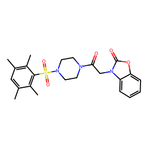 CAS: 854032-15-8 | OR1060554 | 3-(2-Oxo-2-(4-((2,3,5,6-tetramethylphenyl)sulfonyl)piperazin-1-yl)ethyl)benzo[d]oxazol-2(3H)-one