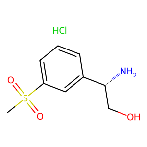 CAS: 2554776-05-3 | OR1062072 | (S)-2-Amino-2-(3-(methylsulfonyl)phenyl)ethan-1-ol hydrochloride