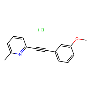 CAS: 823198-78-3 | OR1062343 | 2-((3-Methoxyphenyl)ethynyl)-6-methylpyridine hydrochloride