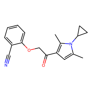 CAS: 870757-57-6 | OR1062951 | 2-(2-(1-Cyclopropyl-2,5-dimethyl-1H-pyrrol-3-yl)-2-oxoethoxy)benzonitrile