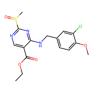CAS: 330785-82-5 | OR1062963 | Ethyl 4-((3-chloro-4-methoxybenzyl)amino)-2-(methylsulfinyl)pyrimidine-5-carboxylate