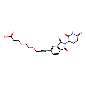CAS: 2797619-65-7 | OR1063037 | 3-(2-((3-(2-(2,6-Dioxopiperidin-3-yl)-1,3-dioxoisoindolin-5-yl)prop-2-yn-1-yl)oxy)ethoxy)propanoic acid