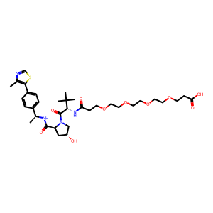 CAS: 2468040-57-3 | OR1063591 | (S)-18-((2S,4R)-4-Hydroxy-2-(((S)-1-(4-(4-methylthiazol-5-yl)phenyl)ethyl)carbamoyl)pyrrolidine-1-carbonyl)-19,19-dimethyl-16-oxo-4,7,10,13-tetraoxa-17-azaicosanoic acid