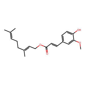 CAS: 1206615-69-1 | OR1063610 | (E)-3,7-Dimethylocta-2,6-dien-1-yl (E)-3-(4-hydroxy-3-methoxyphenyl)acrylate