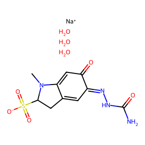 CAS: 2666934-58-1 | OR1064042 | Sodium 5-(2-carbamoylhydrazineylidene)-1-methyl-6-oxo-2,3,5,6-tetrahydro-1H-indole-2-sulfonate trihydrate