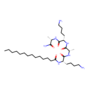 CAS: 959610-24-3 | OR1065687 | N-((S)-6-Amino-1-(((S)-1-(((S)-6-amino-1-(((S)-1-amino-1-oxopropan-2-yl)amino)-1-oxohexan-2-yl)amino)-1-oxopropan-2-yl)amino)-1-oxohexan-2-yl)tetradecanamide