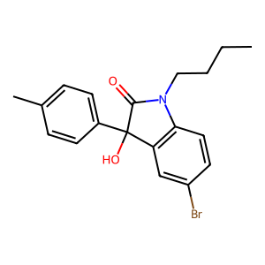 CAS: 866008-00-6 | OR1065890 | 5-Bromo-1-butyl-3-hydroxy-3-(4-methylphenyl)-2,3-dihydro-1H-indol-2-one