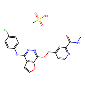 CAS: 332013-26-0 | OR1066752 | 4-(((4-((4-Chlorophenyl)amino)furo[2,3-d]pyridazin-7-yl)oxy)methyl)-N-methylpicolinamide methanesulfonate