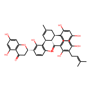 CAS: 89200-01-1 | OR1067117 | (S)-2-((1'S,2'S,3'R)-2'-(2,4-Dihydroxy-3-(3-methylbut-2-en-1-yl)benzoyl)-2,2'',4'',6-tetrahydroxy-5'-methyl-1',2',3',4'-tetrahydro-[1,1':3',1''-terphenyl]-3-yl)-5,7-dihydroxychroman-4-one