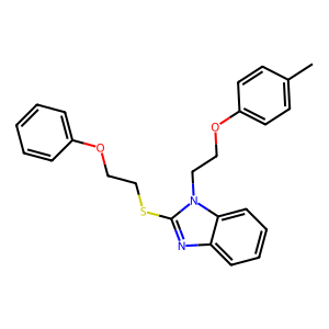 CAS: 331948-99-3 | OR1067190 | 2-((2-Phenoxyethyl)thio)-1-(2-(p-tolyloxy)ethyl)-1H-benzo[d]imidazole