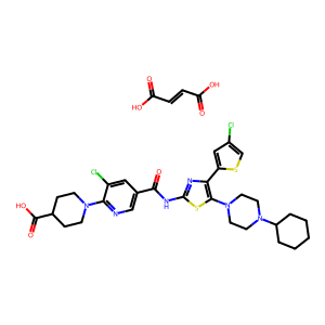 CAS: 677007-74-8 | OR1067426 | 1-(3-Chloro-5-((4-(4-chlorothiophen-2-yl)-5-(4-cyclohexylpiperazin-1-yl)thiazol-2-yl)carbamoyl)pyridin-2-yl)piperidine-4-carboxylic acid maleate