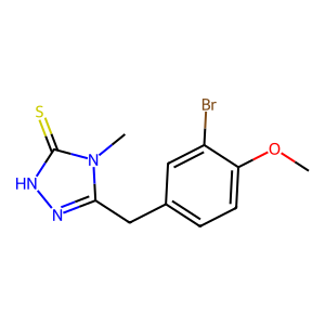 CAS: 397878-17-0 | OR1069239 | 5-(3-Bromo-4-methoxybenzyl)-4-methyl-2,4-dihydro-3H-1,2,4-triazole-3-thione