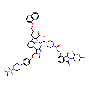 CAS: 2351218-88-5 | OR1073800 | 7-(5-((4-(4-(N,N-Dimethylsulfamoyl)piperazin-1-yl)phenoxy)methyl)-1,3-dimethyl-1H-pyrazol-4-yl)-1-(2-(4-(2-((2-(2,6-dioxopiperidin-3-yl)-1,3-dioxoisoindolin-4-yl)oxy)acetyl)piperazin-1-yl)ethyl)-3-(3-