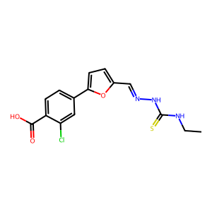 CAS: 592474-91-4 | OR1073898 | 2-Chloro-4-(5-((2-(ethylcarbamothioyl)hydrazineylidene)methyl)furan-2-yl)benzoic acid