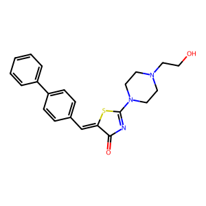 CAS: 678158-55-9 | OR1073934 | 5-([1,1'-Biphenyl]-4-ylmethylene)-2-(4-(2-hydroxyethyl)piperazin-1-yl)thiazol-4(5H)-one