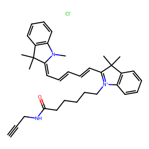 CAS: 1223357-57-0 | OR1073952 | 3,3-Dimethyl-1-(6-oxo-6-(prop-2-yn-1-ylamino)hexyl)-2-(5-(1,3,3-trimethylindolin-2-ylidene)penta-1,3-dien-1-yl)-3H-indol-1-ium chloride