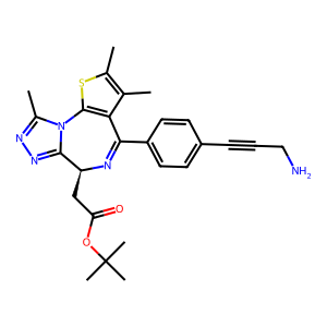 CAS: 2413382-30-4 | OR1074233 | (S)-tert-Butyl 2-(4-(4-(3-aminoprop-1-yn-1-yl)phenyl)-2,3,9-trimethyl-6H-thieno[3,2-f][1,2,4]triazolo[4,3-a][1,4]diazepin-6-yl)acetate