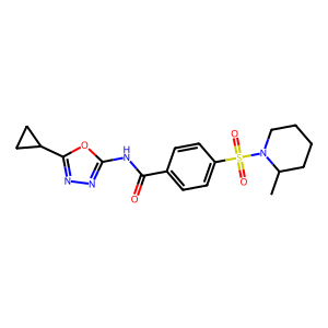 CAS: 850935-88-5 | OR1074596 | N-(5-Cyclopropyl-1,3,4-oxadiazol-2-yl)-4-((2-methylpiperidin-1-yl)sulfonyl)benzamide