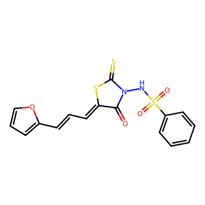 CAS: 1815598-71-0 | OR1074599 | N-((Z)-5-((E)-3-(Furan-2-yl)allylidene)-4-oxo-2-thioxothiazolidin-3-yl)benzenesulfonamide