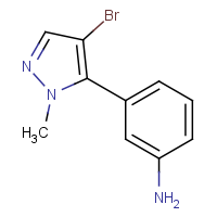 CAS:573711-38-3 | OR110028 | 3-(4-Bromo-1-methyl-1H-pyrazol-5-yl)aniline