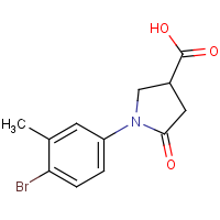 CAS: 361463-74-3 | OR110050 | 1-(4-Bromo-3-methylphenyl)-5-oxopyrrolidine-3-carboxylic acid
