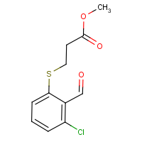 CAS: 1215582-82-3 | OR110188 | Methyl 3-[(3-chloro-2-formylphenyl)thio]propanoate