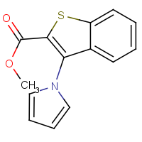 CAS:80066-96-2 | OR110277 | Methyl 3-(1H-pyrrol-1-yl)-1-benzothiophene-2-carboxylate