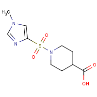 CAS: 874781-17-6 | OR110558 | 1-[(1-Methyl-1H-imidazol-4-yl)sulfonyl]piperidine-4-carboxylic acid
