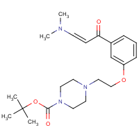 CAS:  | OR110568 | 3-(Dimethylamino)-1-{3-[2-(4-tertbutoxycarbonylpiperazin-1-yl)ethoxy]phenyl}-prop-2-ene-1-one