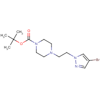 CAS: 877401-28-0 | OR110576 | tert-Butyl 4-[2-(4-bromo-1H-pyrazol-1-yl)ethyl]piperazine-1-carboxylate