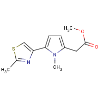 CAS: | OR110587 | Methyl [1-methyl-5-(2-methyl-1,3-thiazol-4-yl)-1H-pyrrol-2-yl]acetate