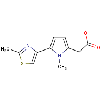 CAS: | OR110588 | [1-Methyl-5-(2-methyl-1,3-thiazol-4-yl)-1H-pyrrol-2-yl]acetic acid